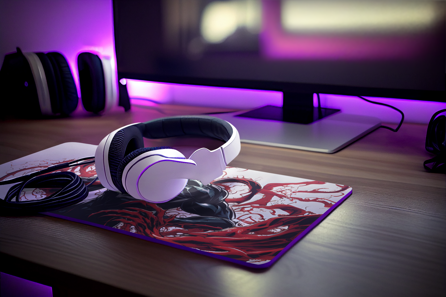 Red Venom Desk mat | 600 x 280 mm